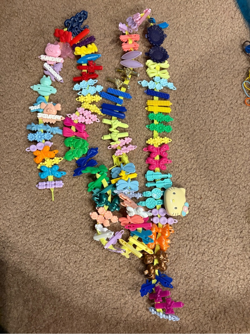 Colorful 90s-Y2K Hair Clips Set - Multicolor Accessories